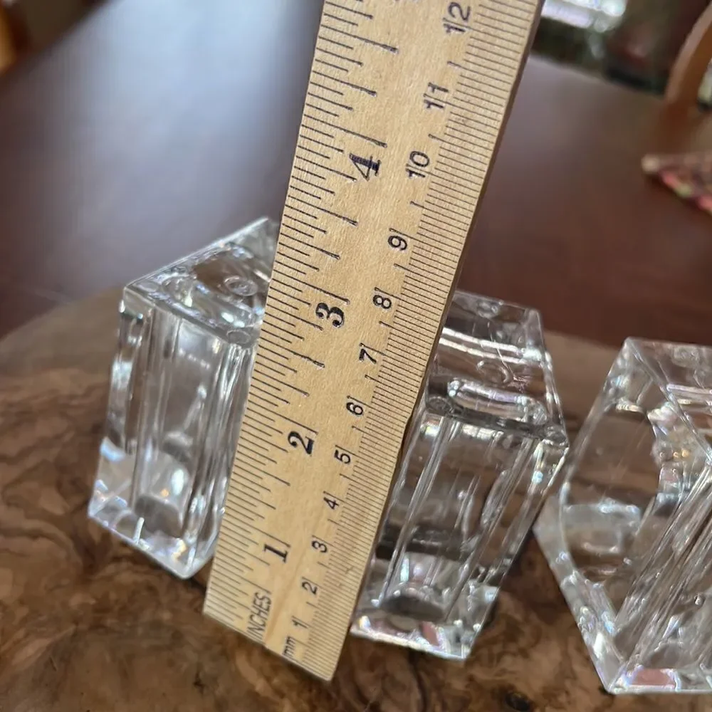 Set of 5 Acrylic Bud Vase Napkin Rings